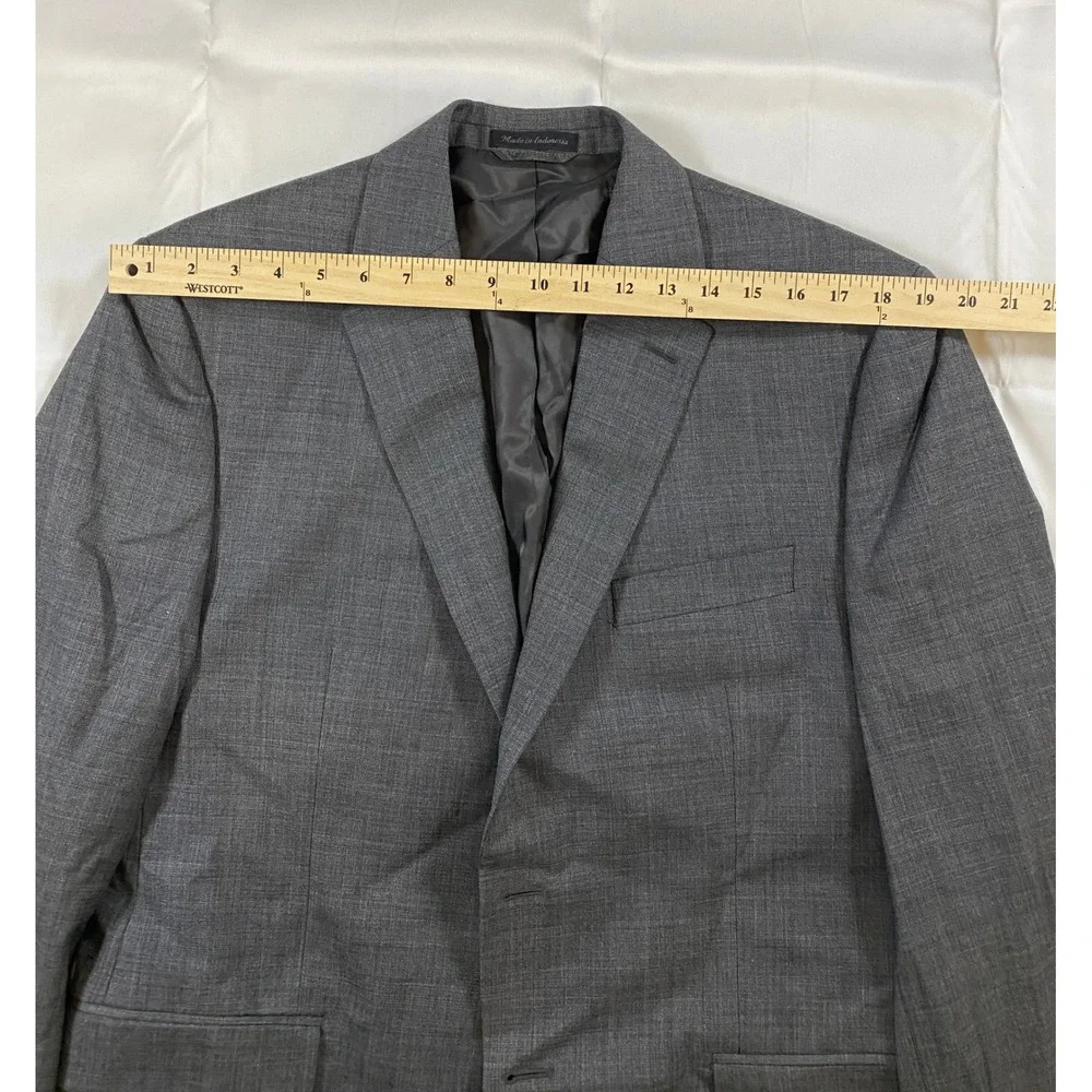 Lauren Ralph Lauren‎ Mens Grey Wool Blend Blazer Jacket Size 40R